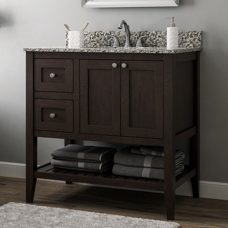 Beachcrest Home Galveston 36" Single Bathroom Vanity Base Only